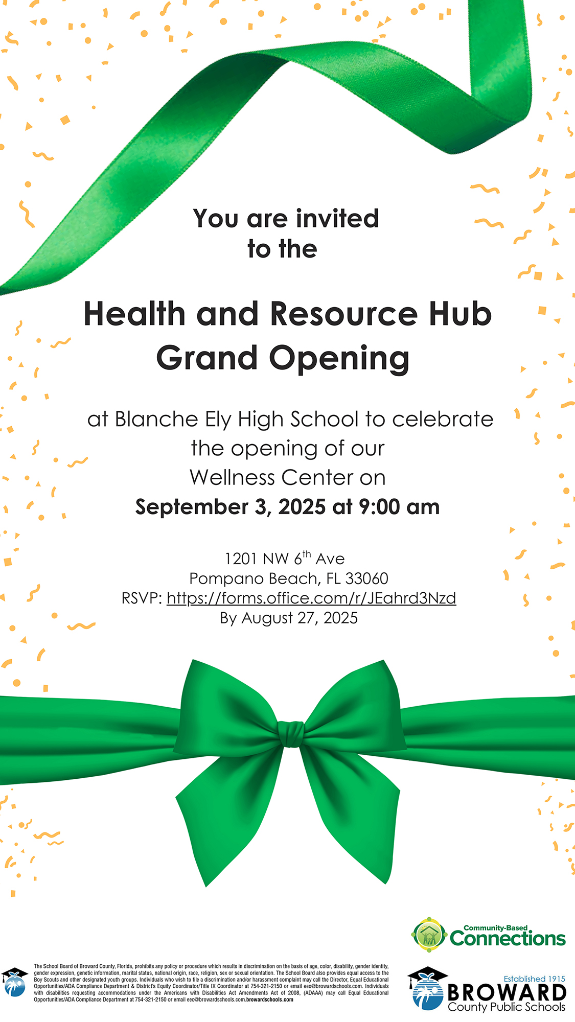 Resource Hub Grand Opening at Blanche Ely High School